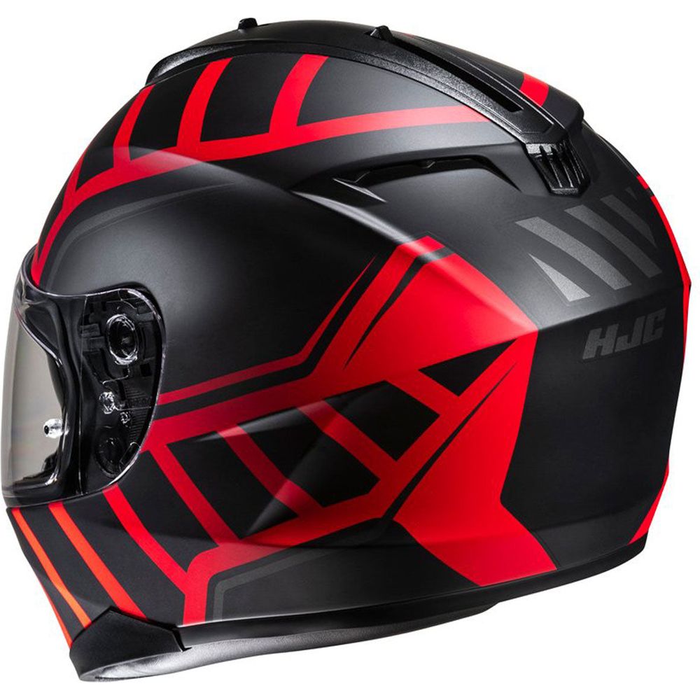 HJC C70N Holt Full Face Helmet MC1SF Red (Image 3) - ThrottleChimp