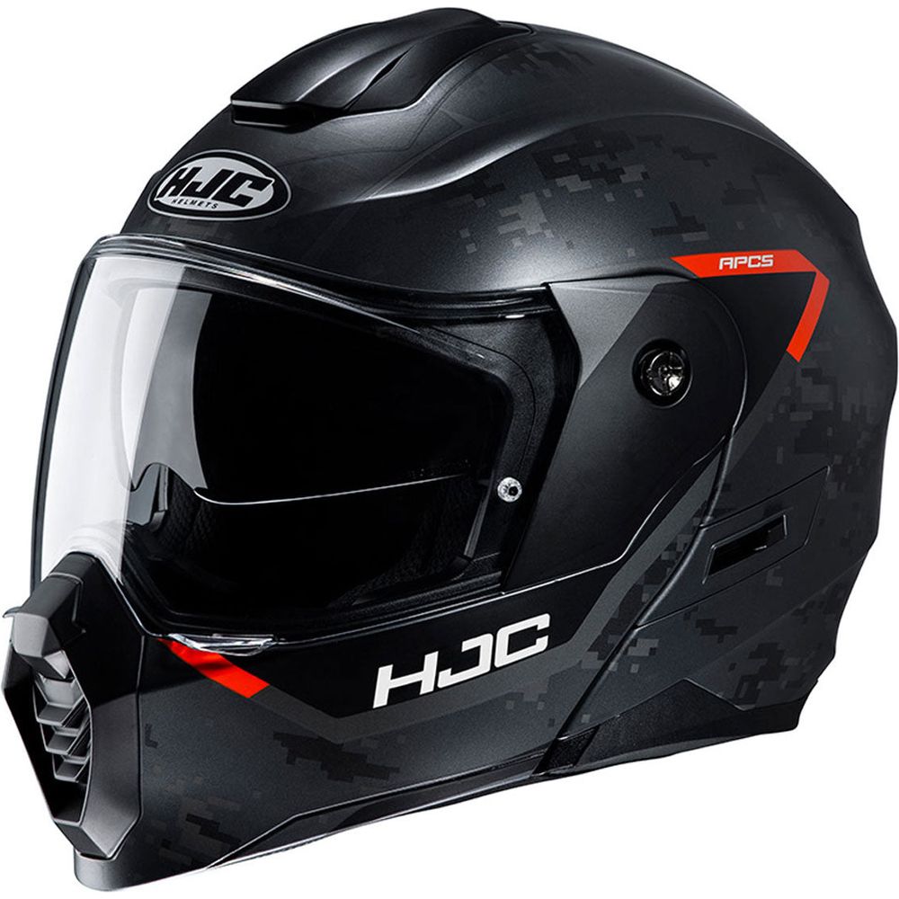 HJC C80 Bult Flip-Up Helmet MC7SF Orange / Black FREE 1 YEAR Returns, FREE UK Delivery | ThrottleChimp