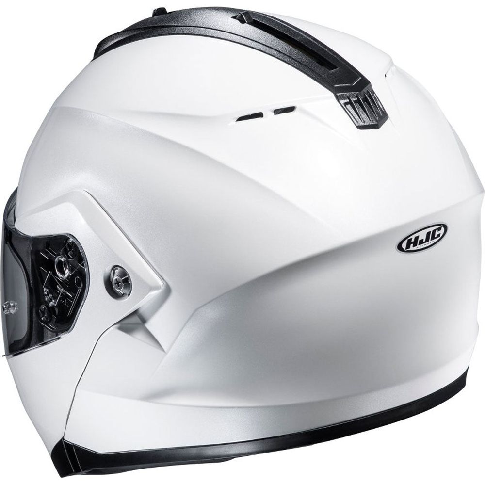 HJC C91N Flip-Up Helmet Pearl White (Image 4) - ThrottleChimp