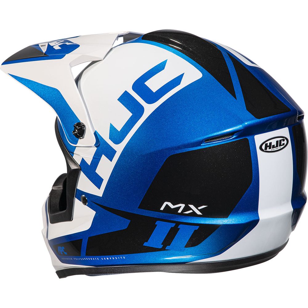 HJC CS-MX 2 Creed Motocross Helmet MC2 Blue (Image 3) - ThrottleChimp