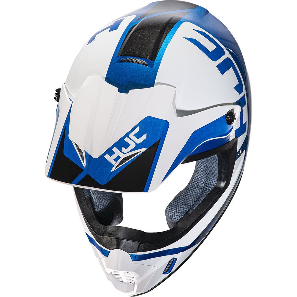 HJC CS-MX 2 Creed Motocross Helmet MC2 Blue (Image 2) - ThrottleChimp