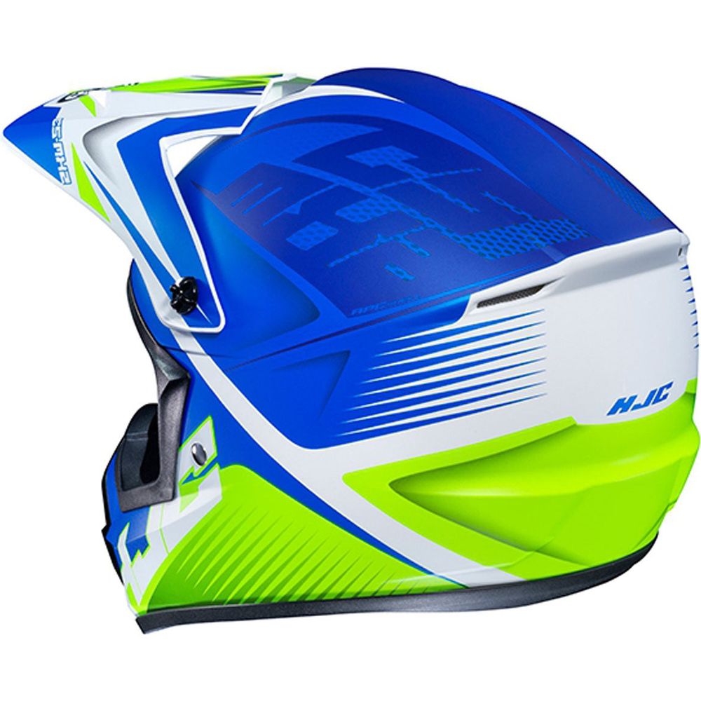 HJC CS-MX 2 Ellusion Motocross Helmet MC2SF Blue (Image 3) - ThrottleChimp