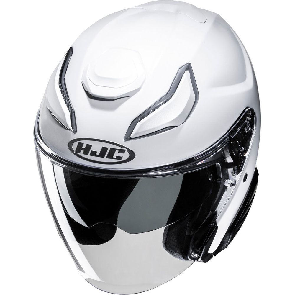 HJC F31 Open Face Helmet Pearl White (Image 2) - ThrottleChimp