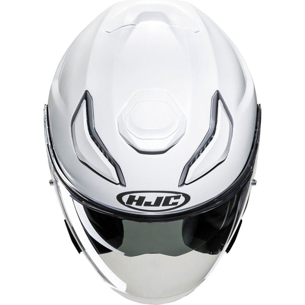 HJC F31 Open Face Helmet Pearl White (Image 5) - ThrottleChimp