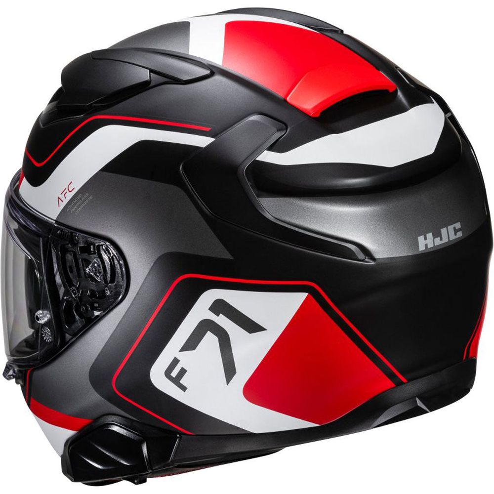 HJC F71 Arcan Full Face Helmet MC1SF Red (Image 4) - ThrottleChimp