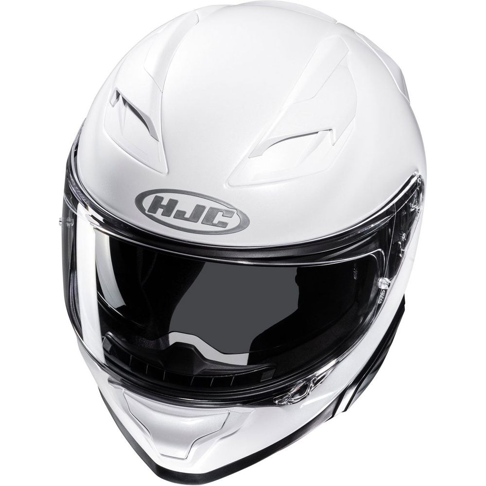 HJC F71 Full Face Helmet Pearl White (Image 2) - ThrottleChimp