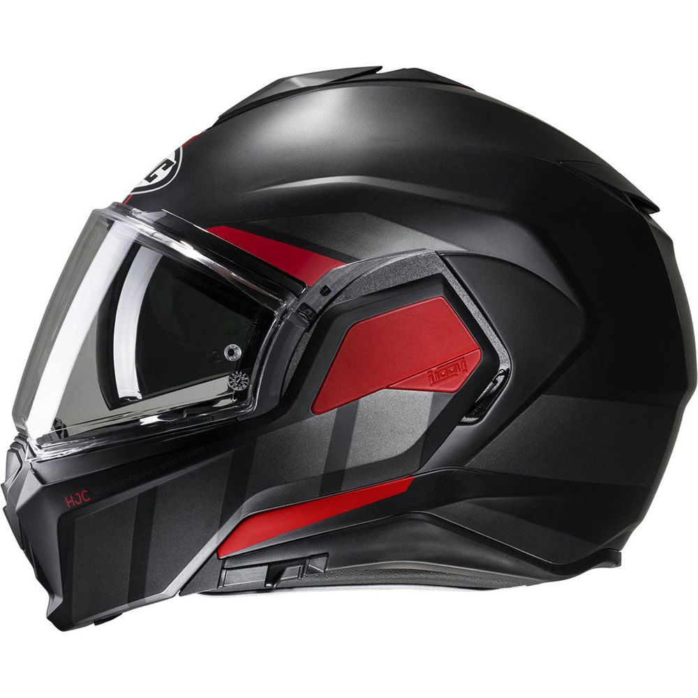 HJC I100 Beis Flip-Up Helmet MC1SF Red FREE 1 YEAR Returns, FREE UK Delivery | ThrottleChimp