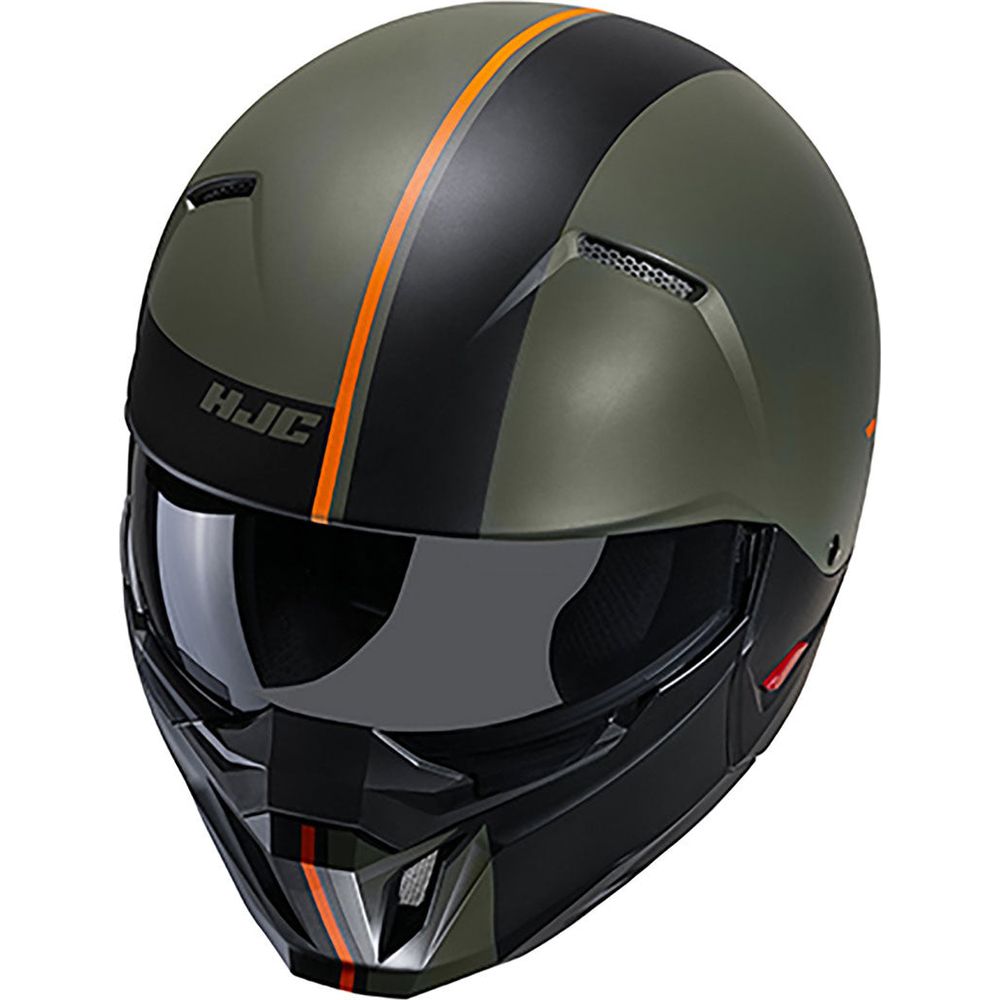 HJC I20 Batol Open Face Helmet MC4SF Green (Image 3) - ThrottleChimp