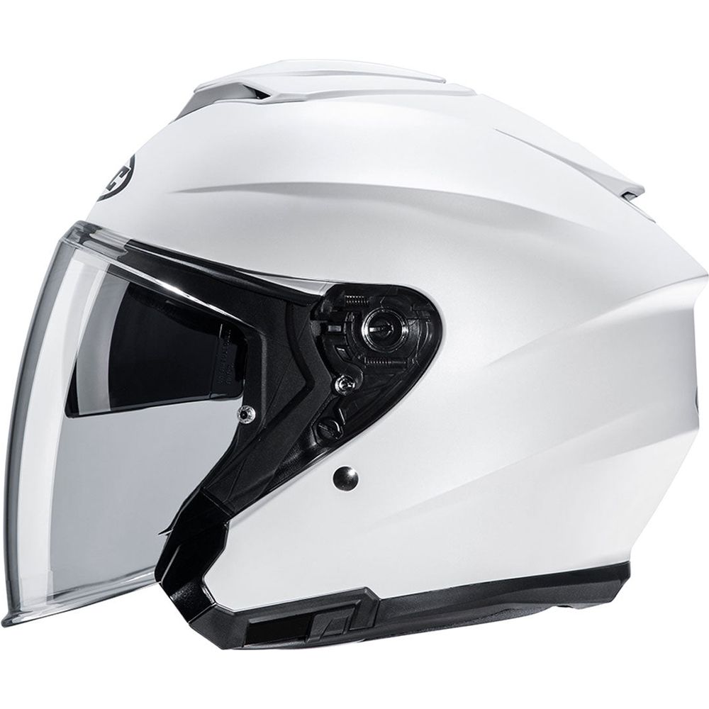 HJC I30 Open Face Helmet Gloss White (Image 2) - ThrottleChimp