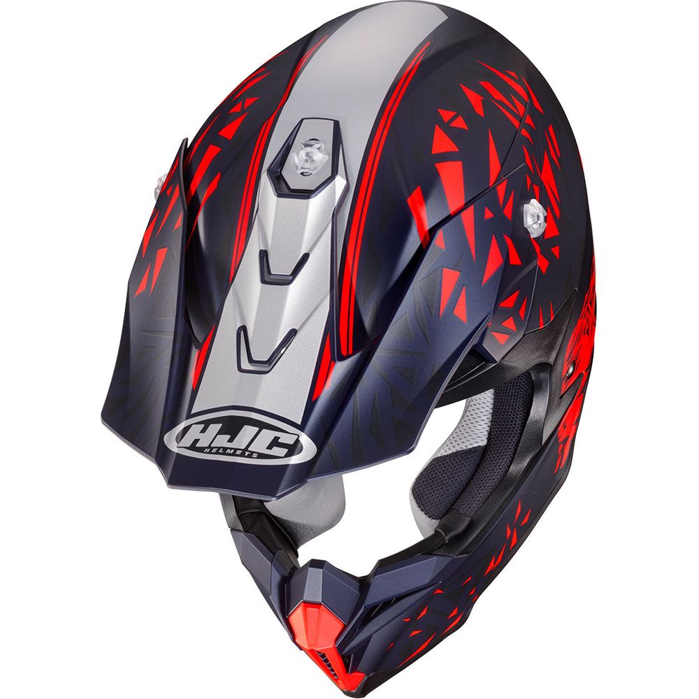 HJC I50 Spielberg Red Bull Ring Motocross Helmet MC21SF Red / Blue (Image 3) - ThrottleChimp