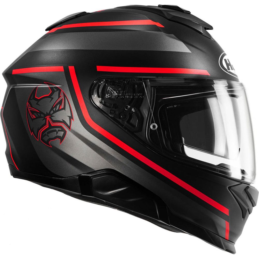 HJC I71 Fabio Quartararo 20 Full Face Helmet MC1SF Black / Red (Image 3) - ThrottleChimp