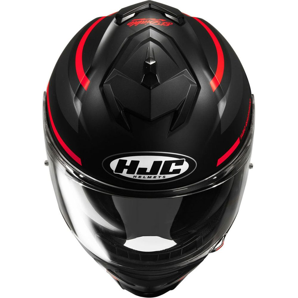 HJC I71 Fabio Quartararo 20 Full Face Helmet MC1SF Black / Red (Image 4) - ThrottleChimp