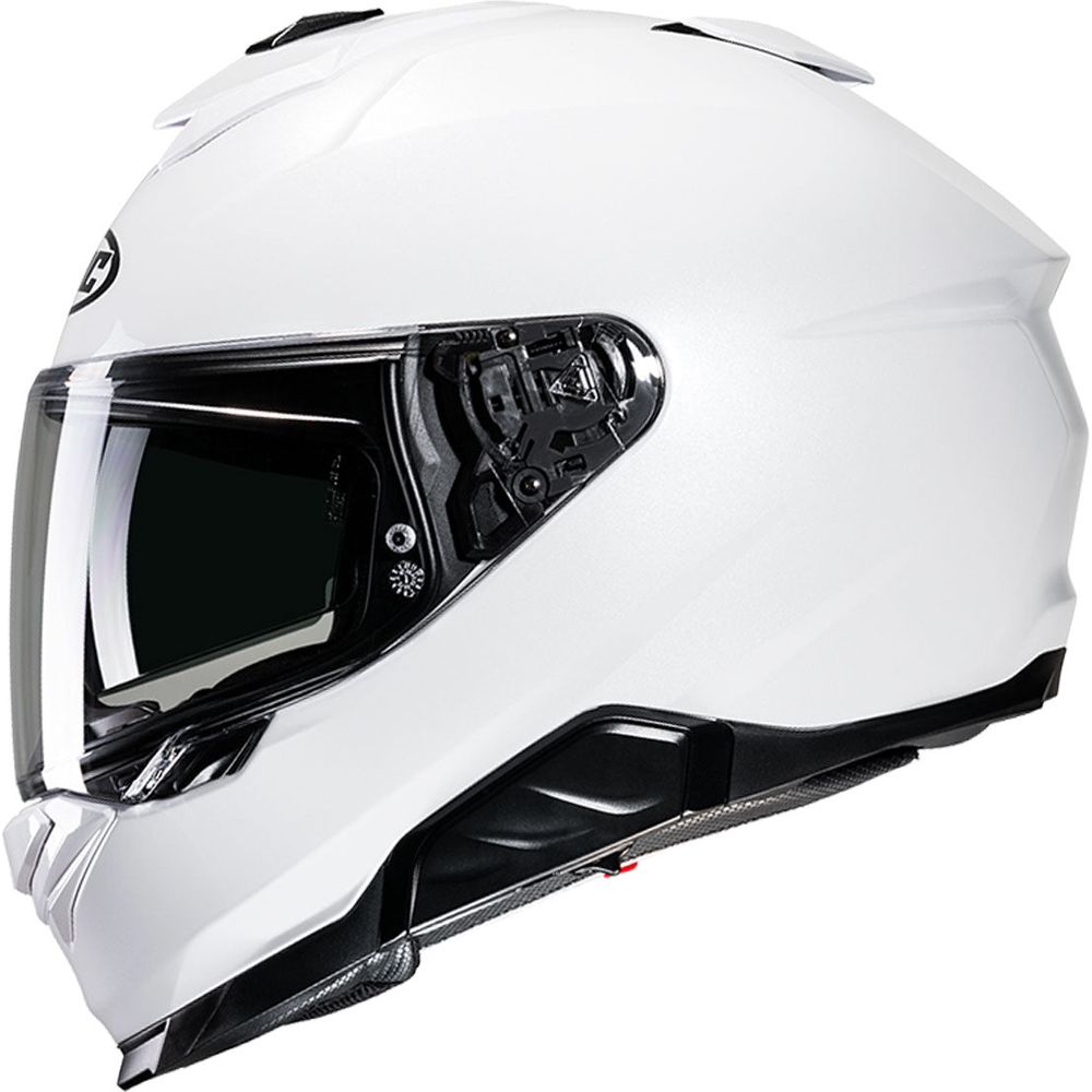 HJC I71 Full Face Helmet Pearl White FREE 1 YEAR Returns, FREE UK Delivery | ThrottleChimp