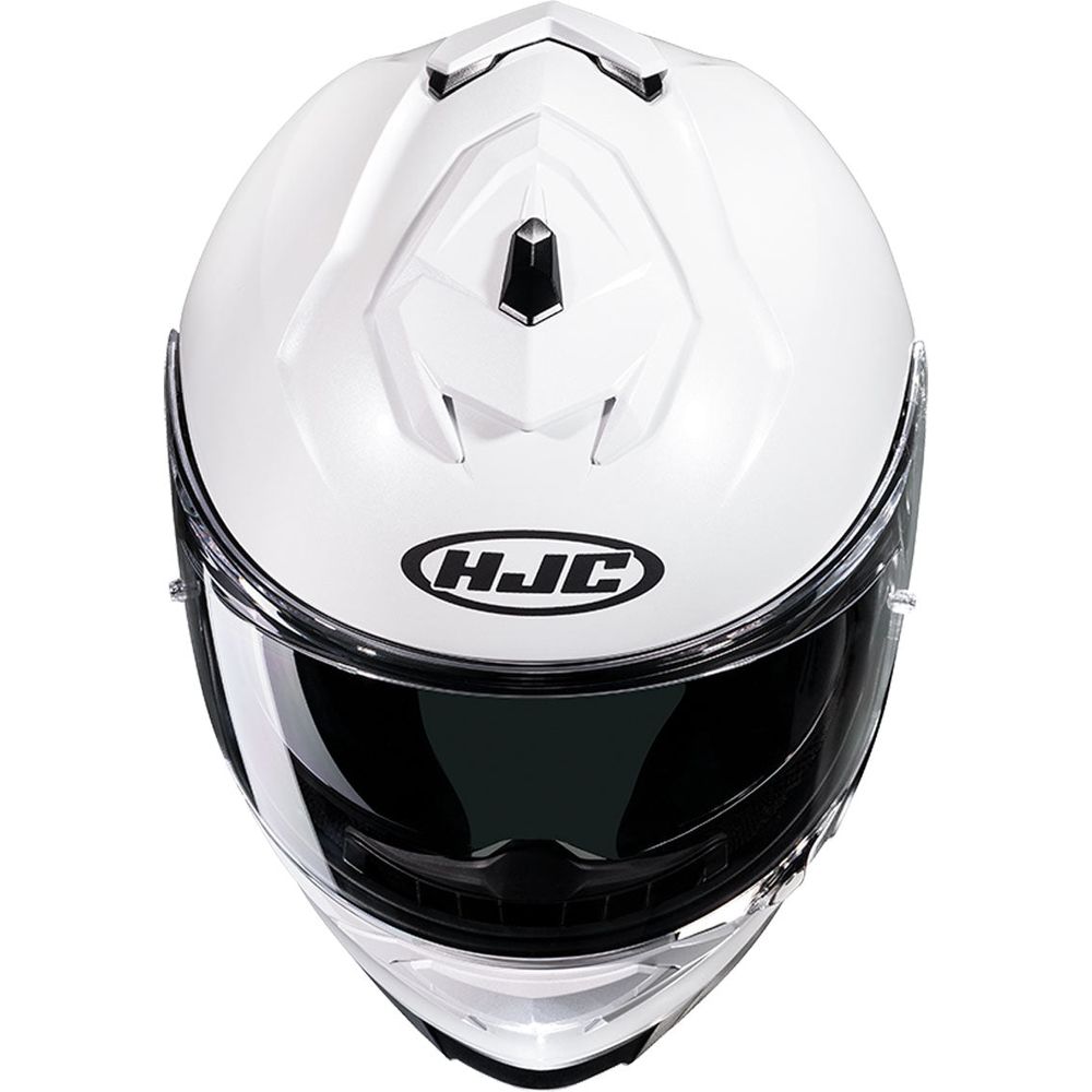 HJC I71 Full Face Helmet Pearl White (Image 3) - ThrottleChimp