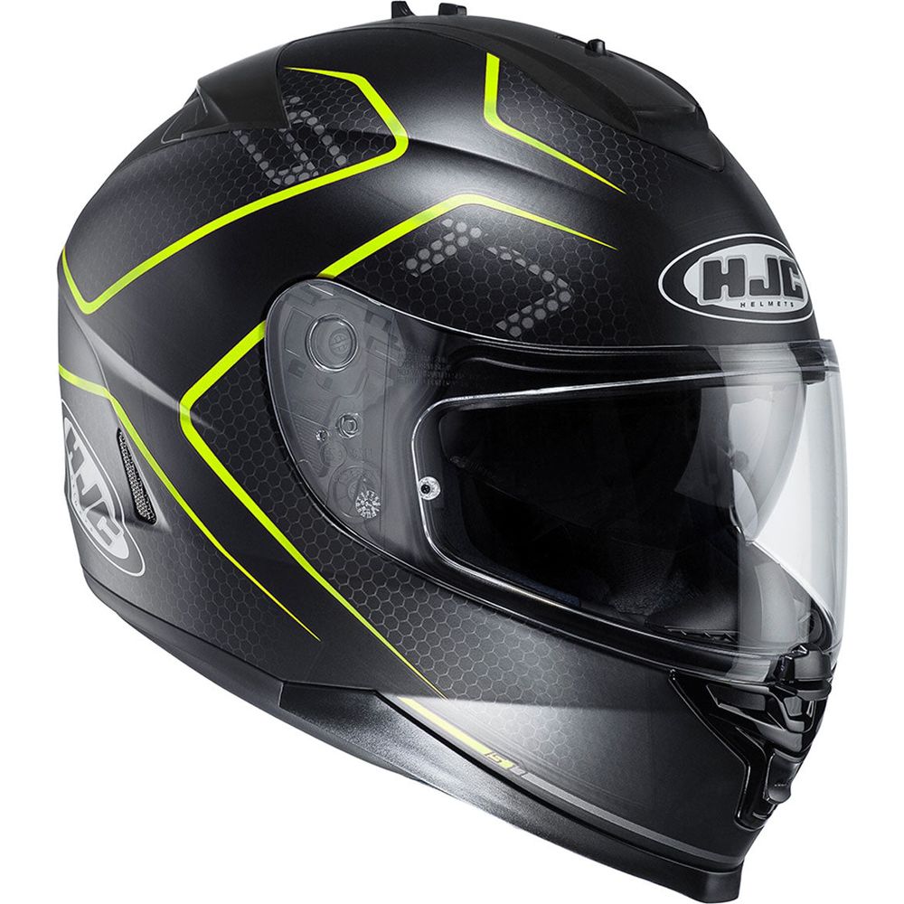 HJC IS 17 Lank MC4HSF Full Face Helmet Black / Yellow - ThrottleChimp