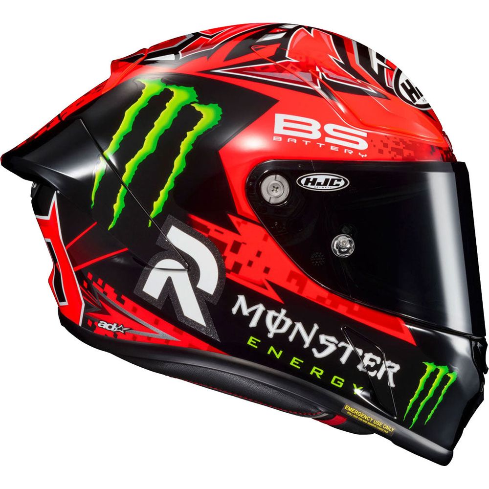 HJC RPHA 1 Fabio Quartararo Full Face Helmet MC1 Red (Image 4) - ThrottleChimp