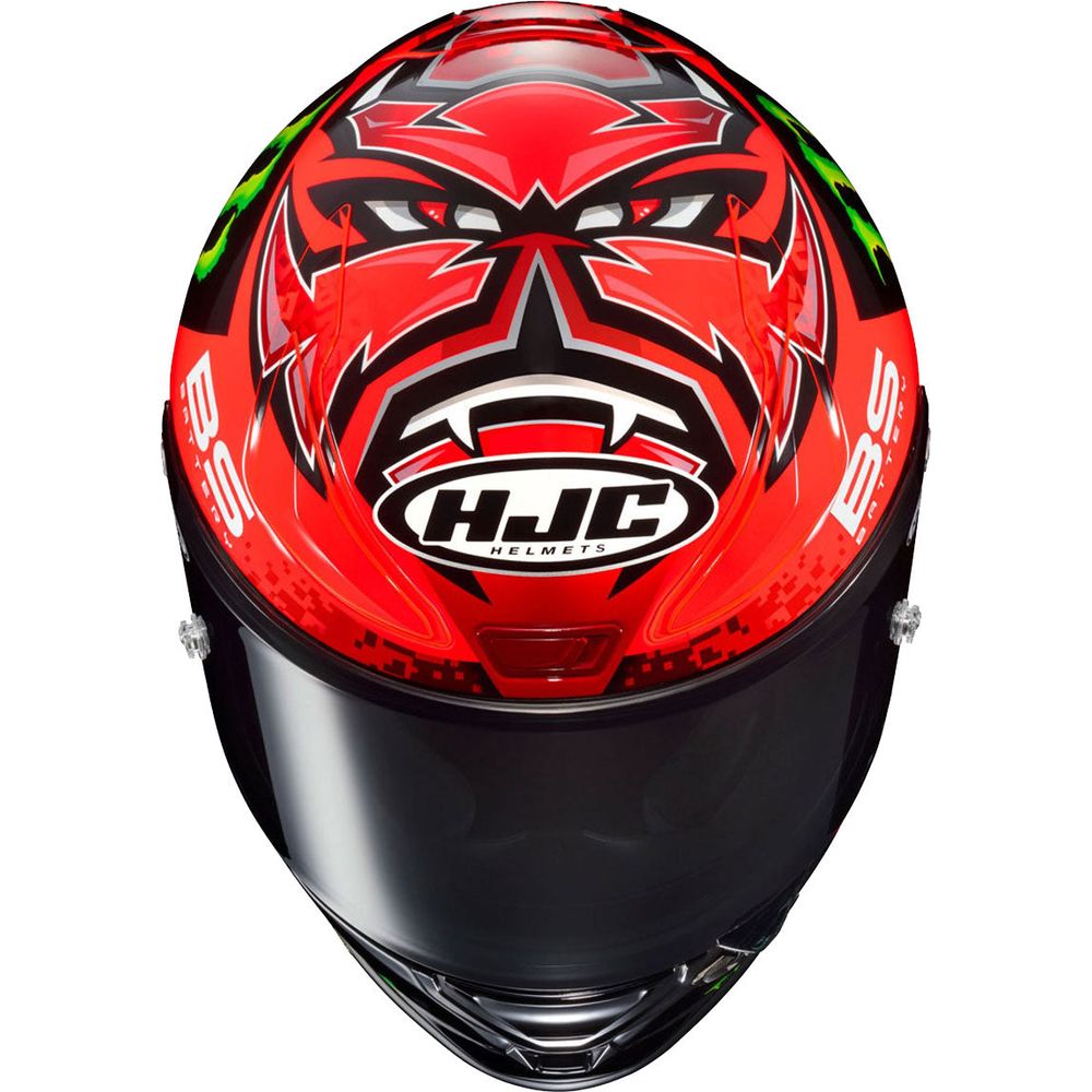 HJC RPHA 1 Fabio Quartararo Full Face Helmet MC1 Red (Image 5) - ThrottleChimp