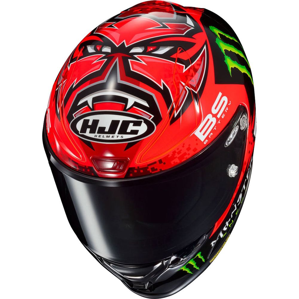 HJC RPHA 1 Fabio Quartararo Full Face Helmet MC1 Red (Image 6) - ThrottleChimp