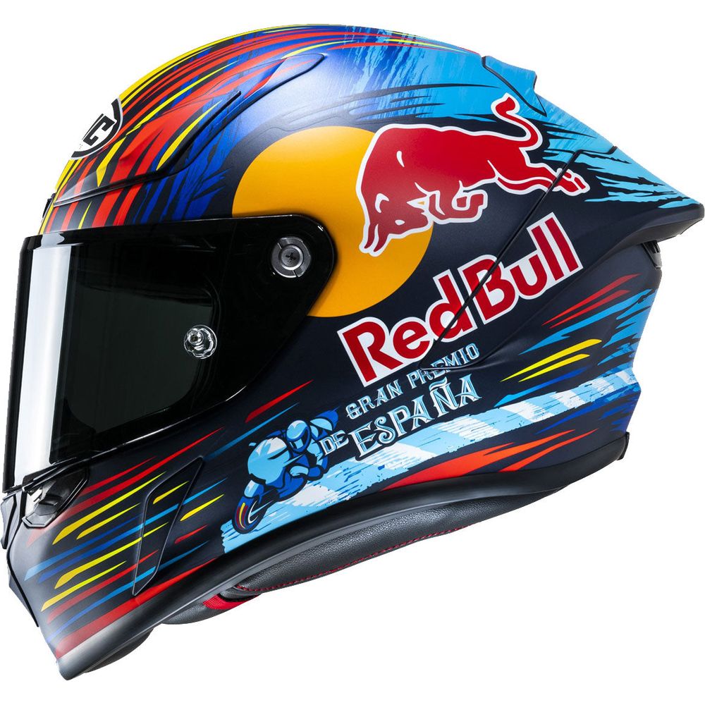 HJC RPHA 1 Red Bull Jerez Full Face Helmet MC21SF Yellow / Red / Blue FREE 1 YEAR Returns, FREE UK Delivery | ThrottleChimp