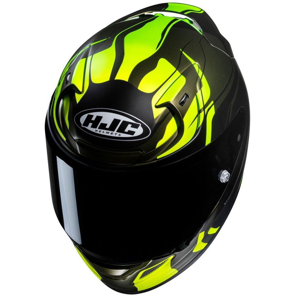 HJC RPHA 12 Lawin Full Face Helmet MC4SF Fluo Green (Image 2) - ThrottleChimp