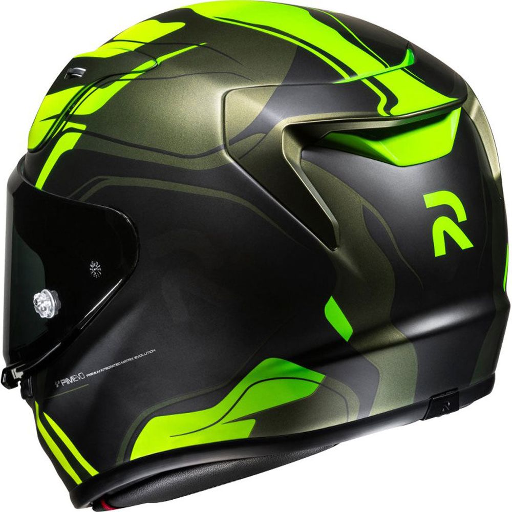 HJC RPHA 12 Lawin Full Face Helmet MC4SF Fluo Green (Image 3) - ThrottleChimp