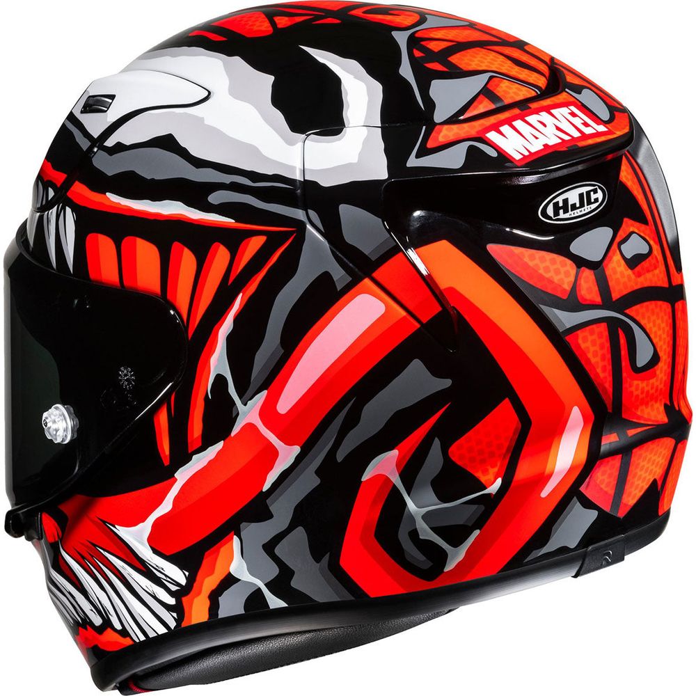 HJC RPHA 12 Maximized Venom Marvel Full Face Helmet MC1SF Black / Red (Image 5) - ThrottleChimp