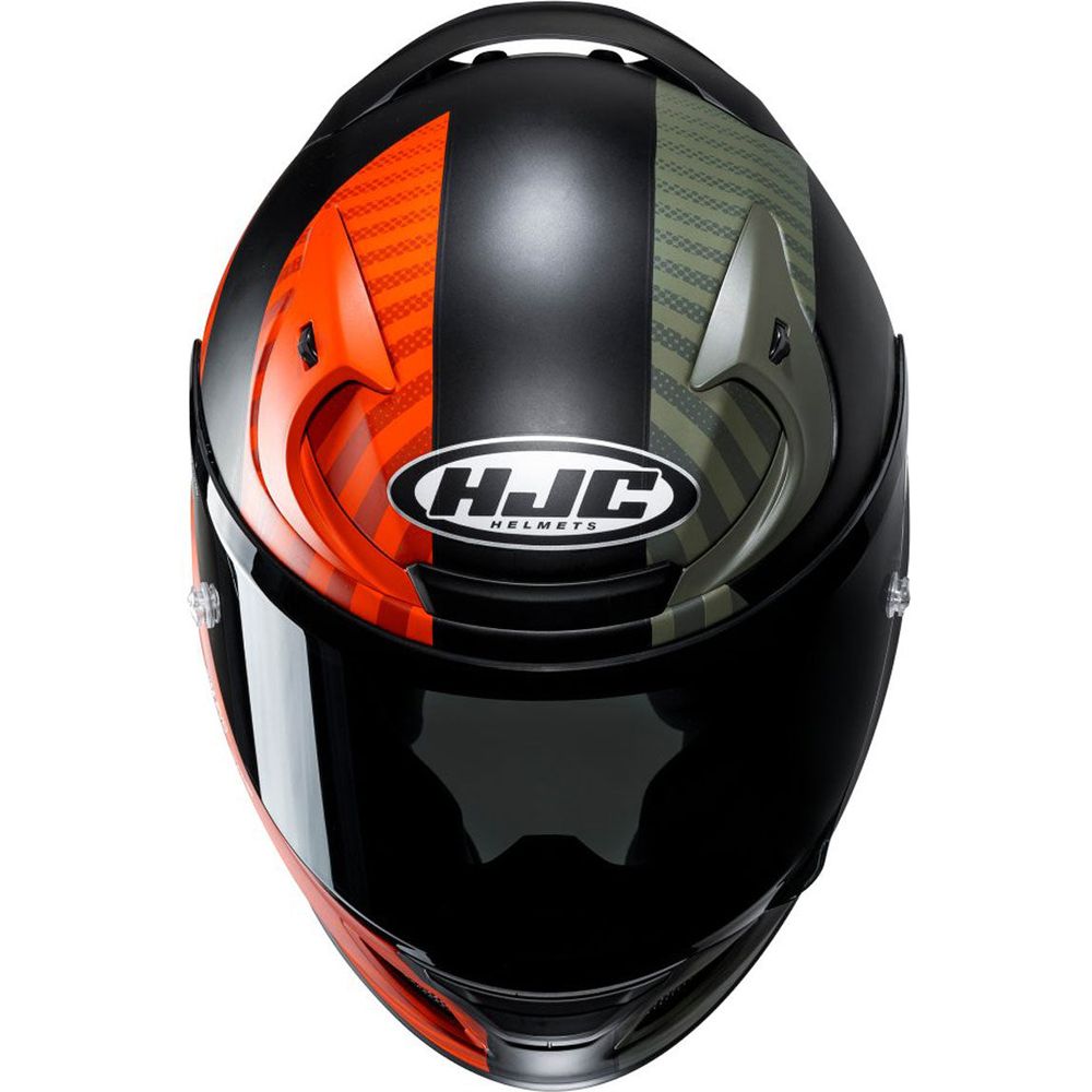 HJC RPHA 12 Ottin Full Face Helmet MC47SF Orange / Black / Green (Image 4) - ThrottleChimp