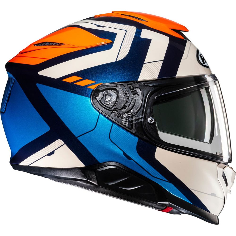 HJC RPHA 71 Cozad Full Face Helmet MC27 Blue / Orange (Image 2) - ThrottleChimp