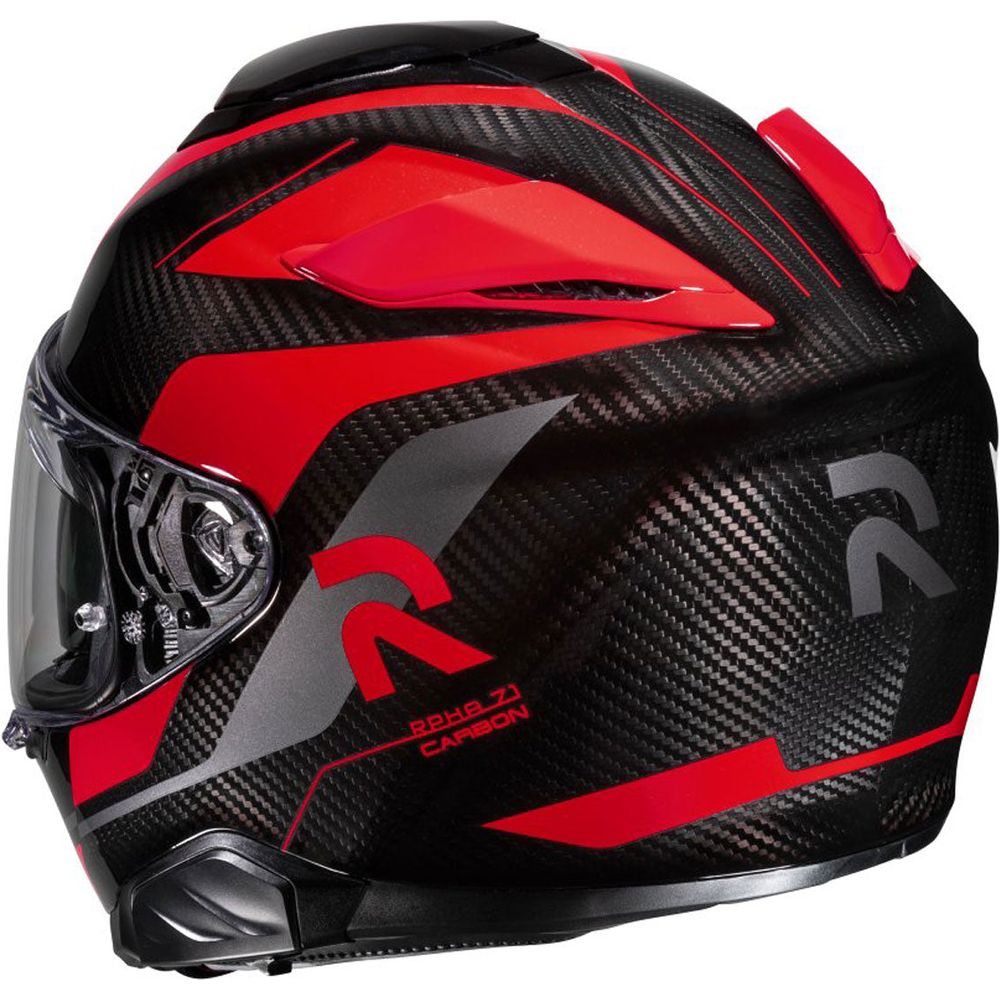 HJC RPHA 71 Hamil Carbon Full Face Helmet MC1 Red (Image 3) - ThrottleChimp