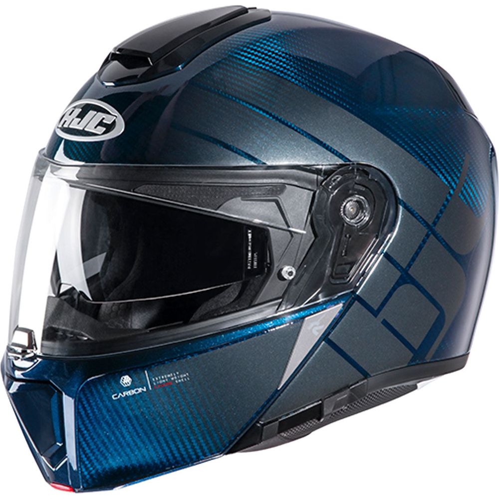 HJC RPHA 90s Carbon Balian MC2 Flip Up Helmet Blue - ThrottleChimp