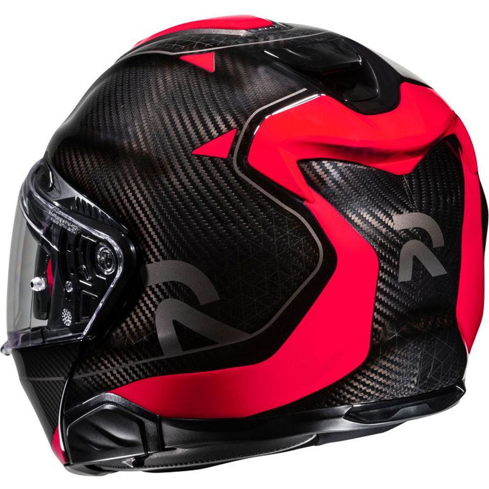 HJC RPHA 91 Noela Carbon Flip-Up Helmet MC1 Red (Image 3) - ThrottleChimp