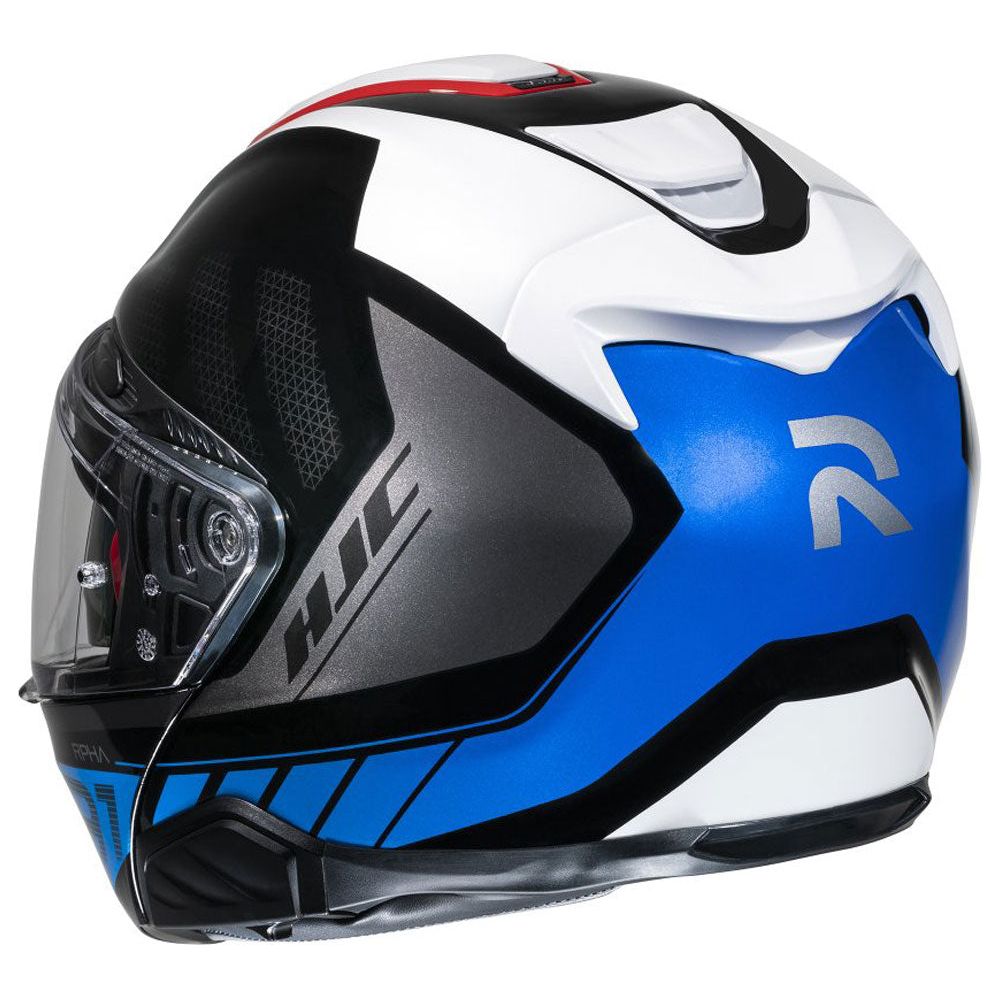 HJC RPHA 91 Rafino Flip-Up Helmet MC21 White / Red / Blue (Image 3) - ThrottleChimp