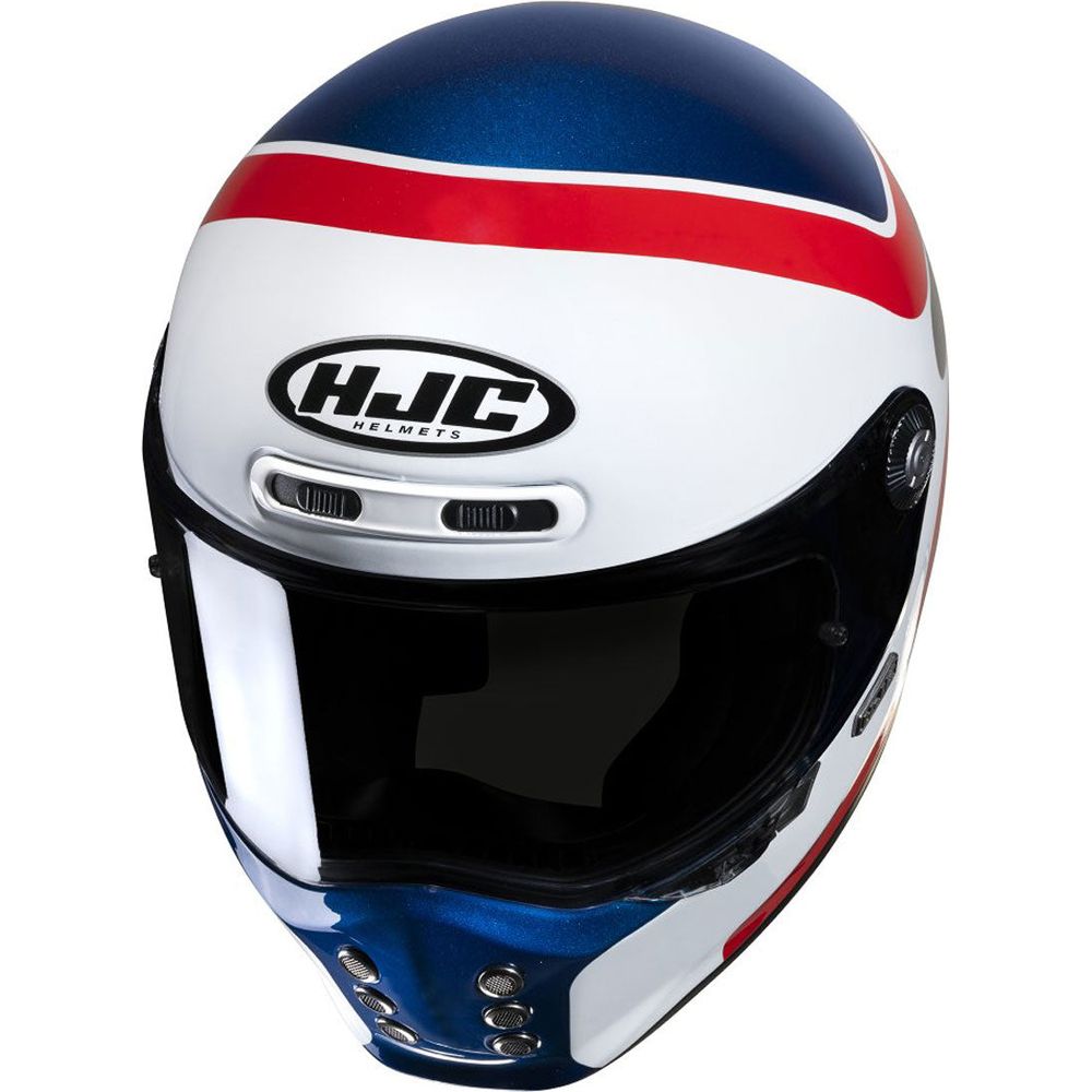 HJC V10 Grape Full Face Helmet MC21 White / Red / Blue FREE 1 YEAR Returns, FREE UK Delivery | ThrottleChimp