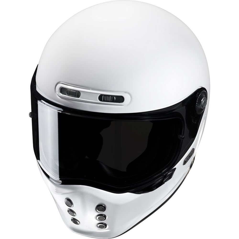 HJC V10 Full Face Helmet White FREE 1 YEAR Returns, FREE UK Delivery | ThrottleChimp