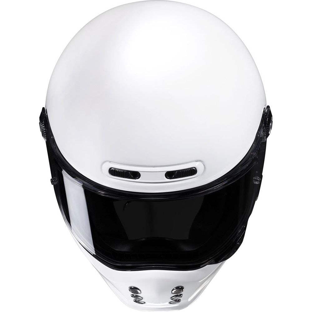 HJC V10 Full Face Helmet White FREE 1 YEAR Returns, FREE UK Delivery | ThrottleChimp