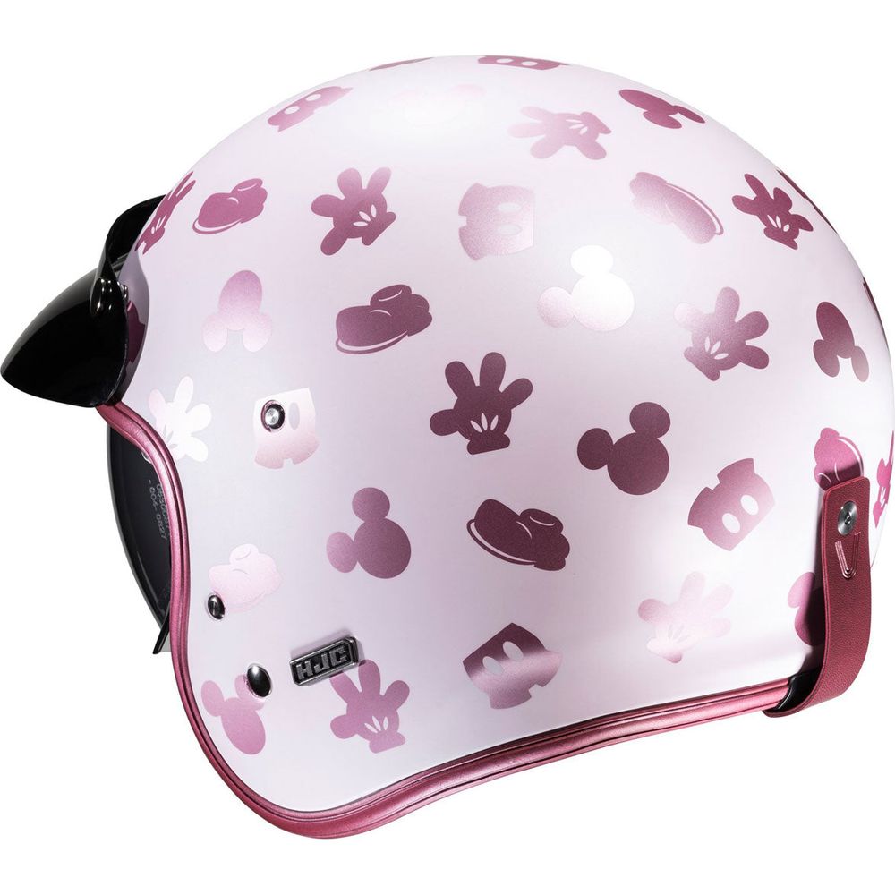 HJC V31 Disney Mickey Open Face Helmet MC8SF Pink (Image 6) - ThrottleChimp