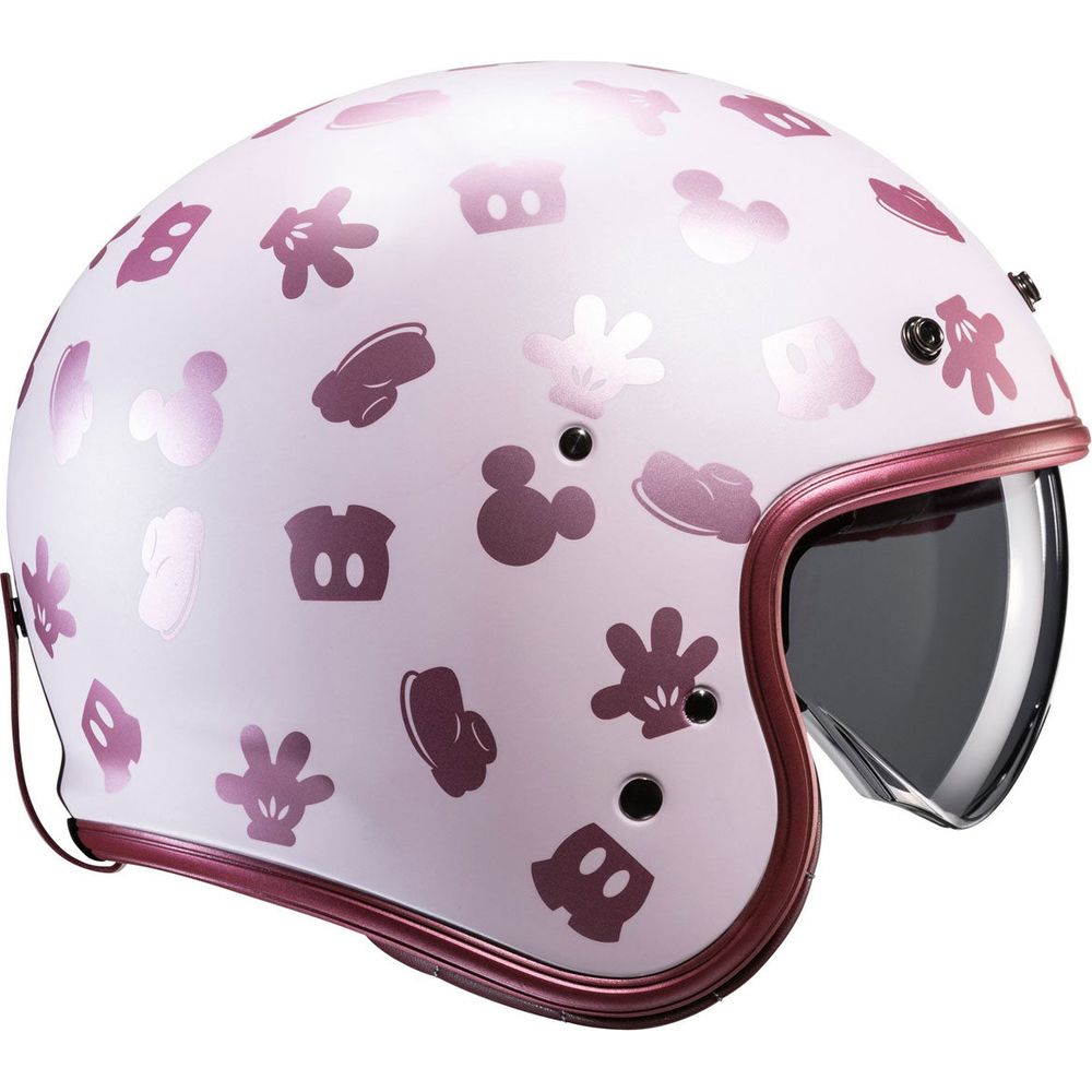 HJC V31 Disney Mickey Open Face Helmet MC8SF Pink (Image 4) - ThrottleChimp