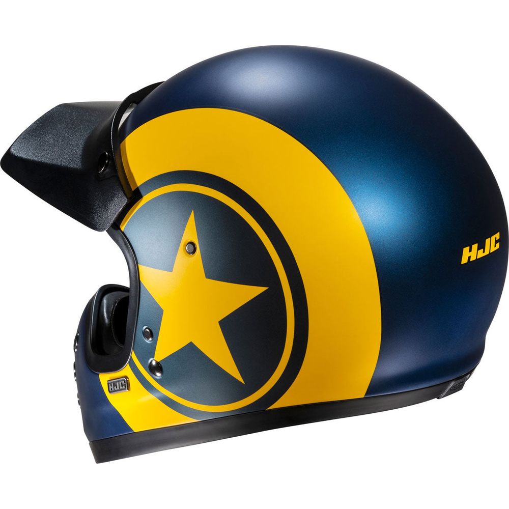 HJC V60 Nyx Full Face Helmet MC3SF Yellow (Image 6) - ThrottleChimp