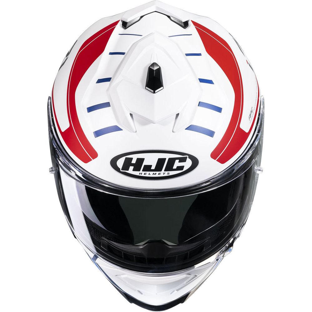 HJC I71 Simo Full Face Helmet MC21SF White / Red / Blue (Image 3) - ThrottleChimp