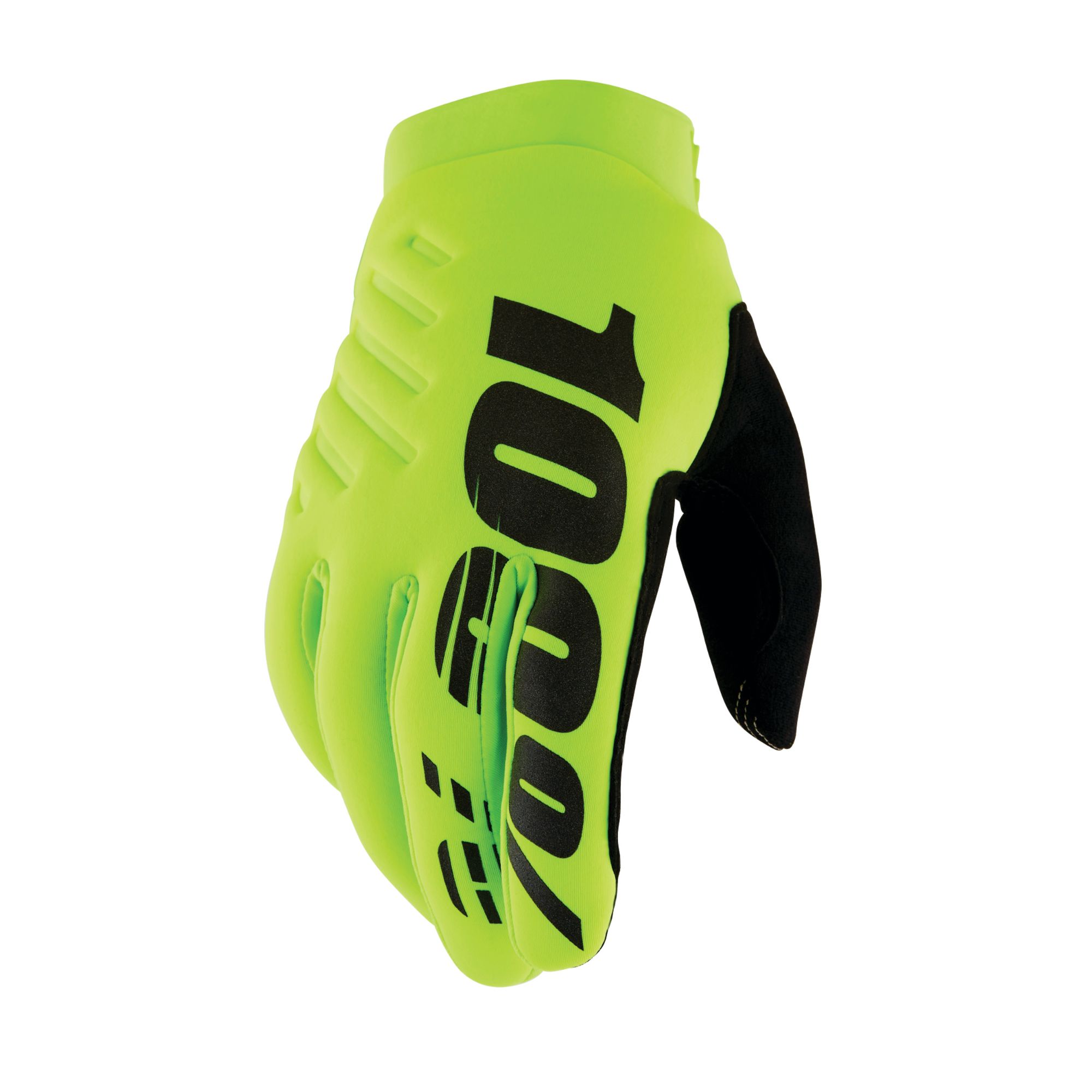 100% Brisker Cold Weather Gloves Fluo Yellow FREE 1 YEAR Returns, FREE UK Delivery | ThrottleChimp