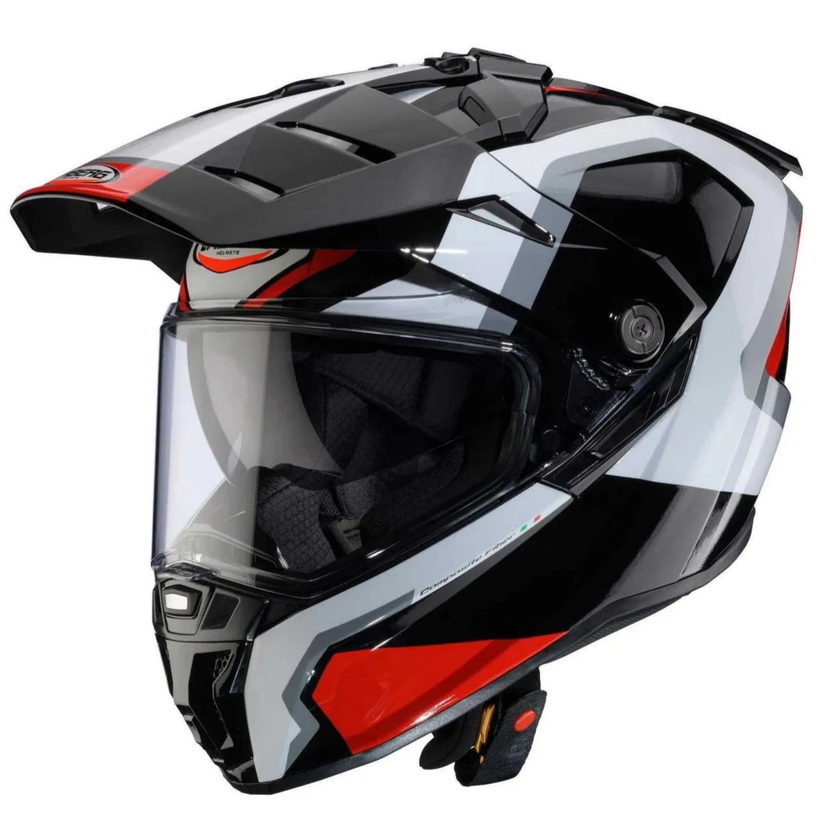 Caberg Tanami Scram Adventure Helmet Black / Red / White FREE 1 YEAR Returns, FREE UK Delivery | ThrottleChimp