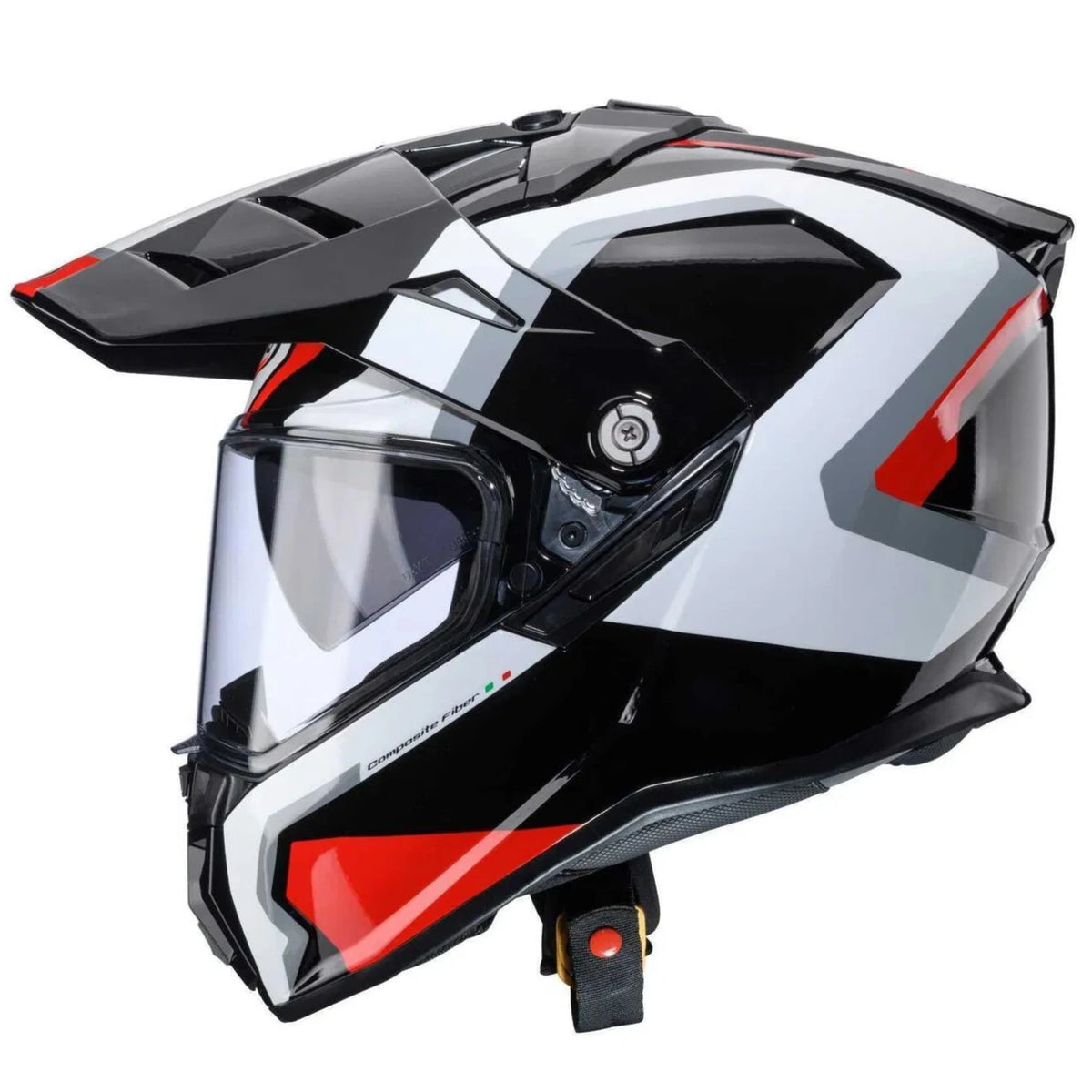 Caberg Tanami Scram Adventure Helmet Black / Red / White FREE 1 YEAR Returns, FREE UK Delivery | ThrottleChimp