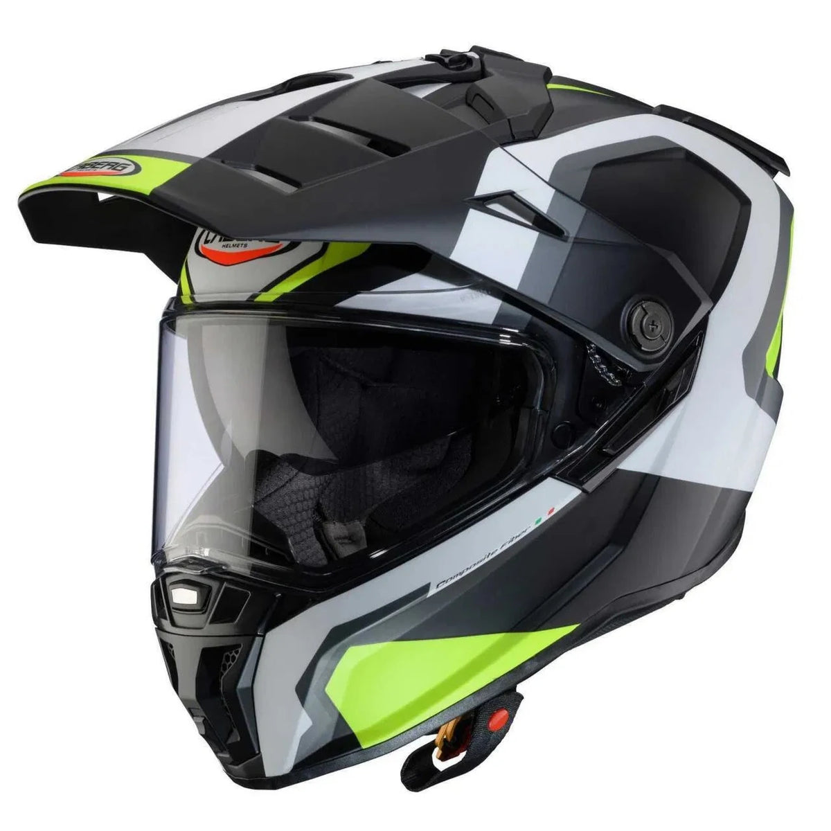 Caberg Tanami Scram Adventure Helmet Matt Black / Grey / White / Fluo Yellow