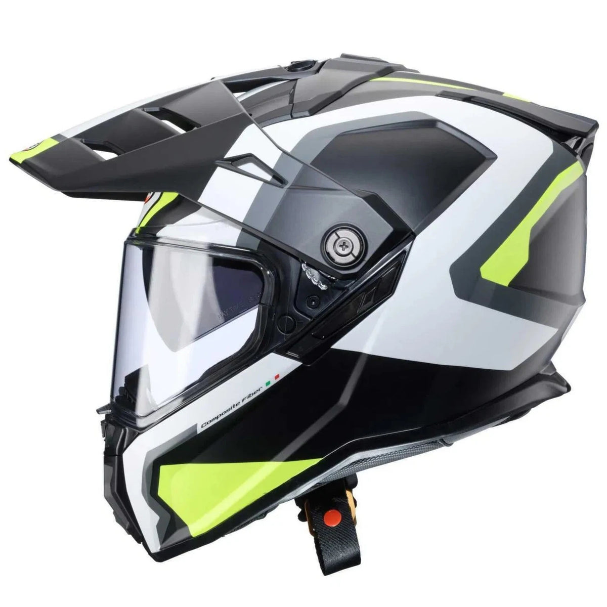 Caberg Tanami Scram Adventure Helmet Matt Black / Grey / White / Fluo Yellow