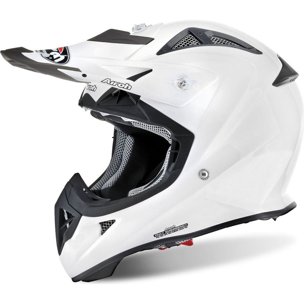 Airoh Aviator J Junior Color Motocross Helmet White - ThrottleChimp