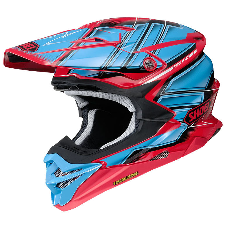 Shoei VFX-WR Glaive Off-Road Helmet TC1 Red FREE 1 YEAR Returns, FREE UK Delivery | ThrottleChimp