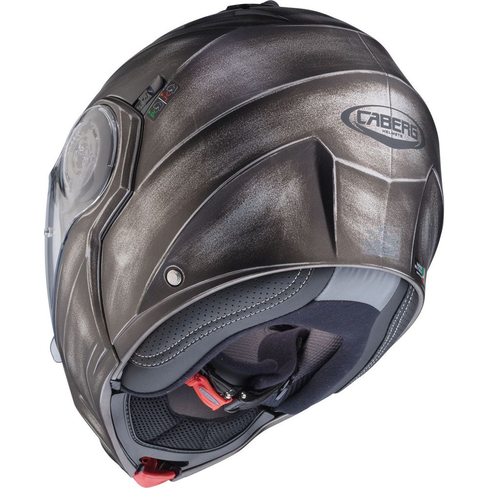 Caberg Droid Iron Flip-Up Helmet Black (Image 3) - ThrottleChimp