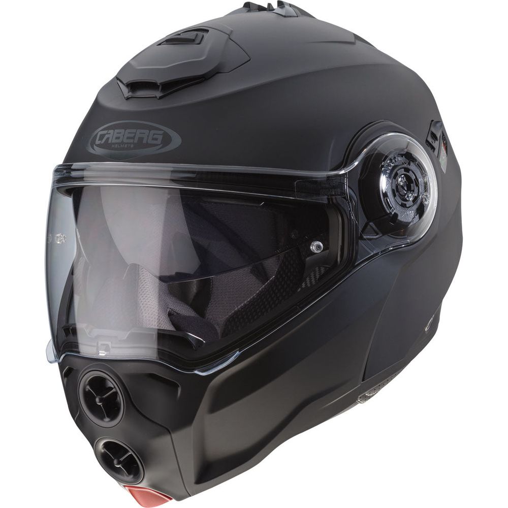 Caberg Droid Plain Flip-Up Helmet Matt Black - ThrottleChimp