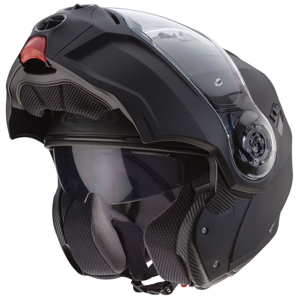 Caberg Droid Plain Flip-Up Helmet Matt Black (Image 2) - ThrottleChimp