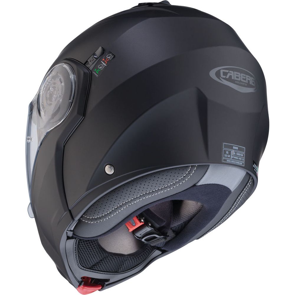 Caberg Droid Plain Flip-Up Helmet Matt Black FREE 1 YEAR Returns, FREE UK Delivery | ThrottleChimp